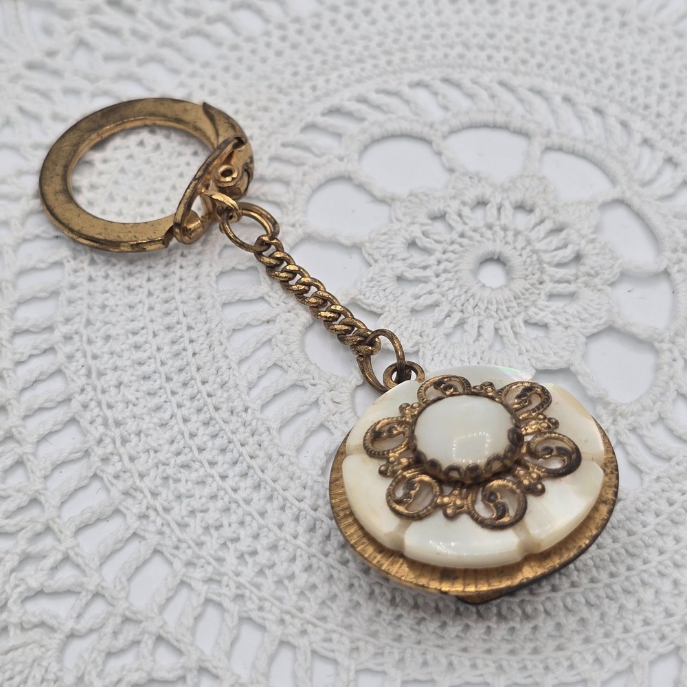 Vintage Abon Mfg Co Gold Plated Glove Ring Key Chain